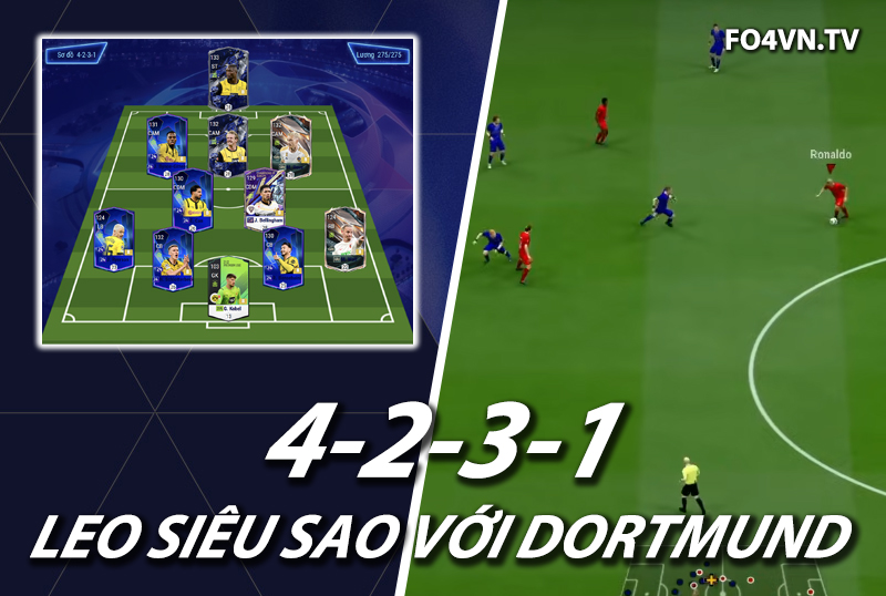 Chiến thuật FC Online : Sơ đồ 4231 với team Dortmund đương đại top rank Hàn