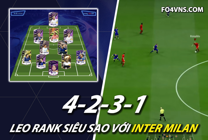 Chiến thuật FC Online : Phát huy sức mạnh team Inter Milan với sơ đồ 4231