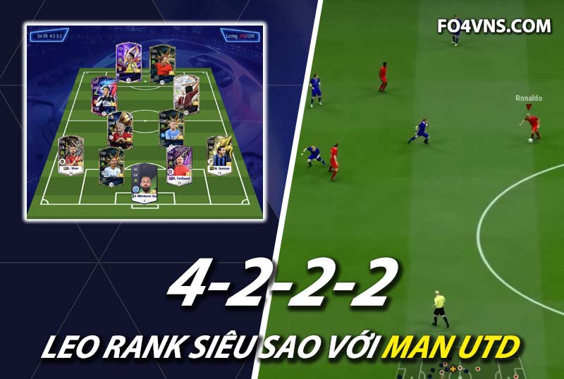 Chiến thuật FC Online : Phát huy sức mạnh team Man Utd với sơ đồ 4222