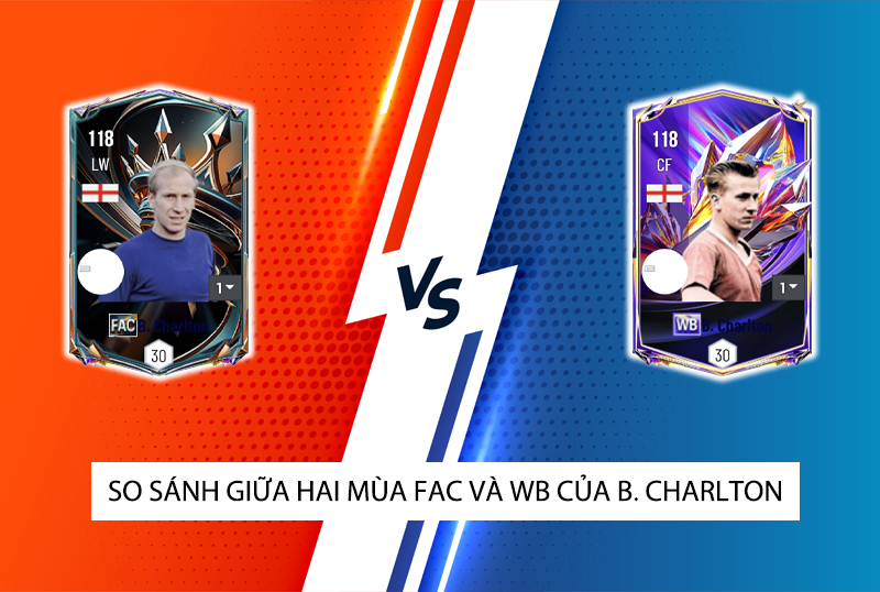 So sánh hai mùa giải FAC và WB của B. Charlton trong FC Online