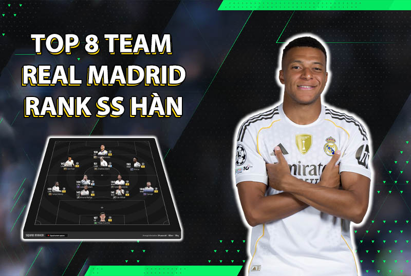 Tham khảo 8 đội hình rank Hàn cao nhất team color Real Madrid